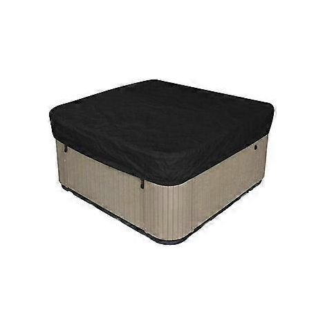SZTXJ Quadratische wasserdichte Polyester-Whirlpoolabdeckung für den Außenbereich (207 x 207 x 30 cm)