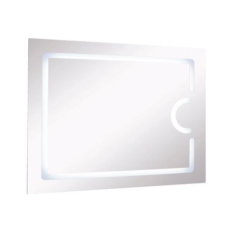 ONDEE - Espejo retroiluminado NEVIS - Plata - Vidrio - Función antivaho  - 100x80cm (1/3)