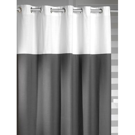 Sealskin Double Tenda da Doccia, Poliestere, Cotone, Grigio, 180 x 200 cm (1/4)