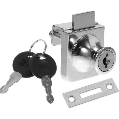 Serrure DOITOOL pour portes coulissantes en verre, sans perçage (1/5)