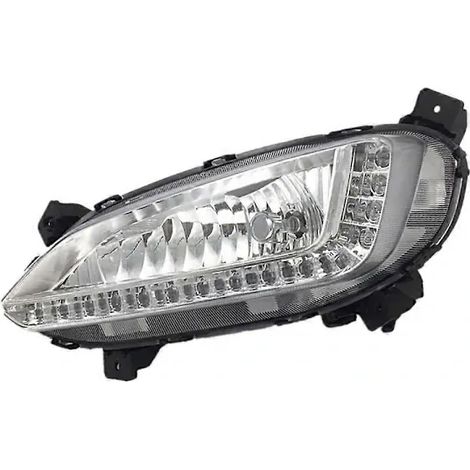 Feux de jour/antibrouillards à DEL pour les modèles automatiques Hyundai Santa Fe IX45 2013-2017.