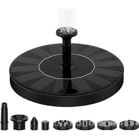Petite fontaine solaire pour bassin avec panneau solaire monocristallin de 1,5 W et décoration flottante de 1 W pour bassin de jardin - RWGarden / bassins d'ornement / fontaines pour bassins d'ornemen (1/5)