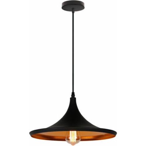 Moderne Pendelleuchte E27 36cm Industrielle Metall Pendelleuchte (1/4)