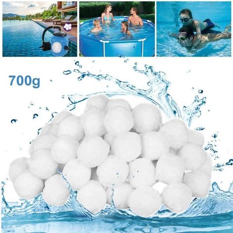 Filterkugeln für den Pool - Ökologisch - 700g - 100% Polyethylen - Schnelle Filterung - Wiederverwendbar