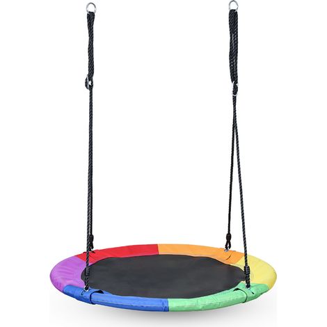 Jiubiaz Altalena a Nido 100 cm per Bambini e Adulti – Regolabile, Portata 150 kg, Uso Interno ed Esterno (1/5)