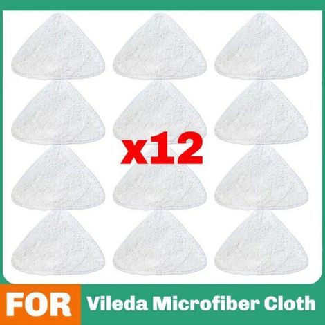 12 Housses de Rechange, Microfibre, Lavable, pour Nettoyeur Vapeur (1/5)