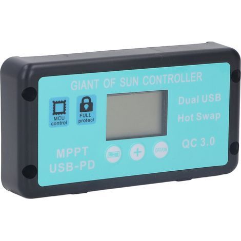 12V/24V MPPT-Solarladeregler, professioneller QC3.0 USB PD-Panelregler mit LCD-Bildschirm für 30A-Batterien (1/5)