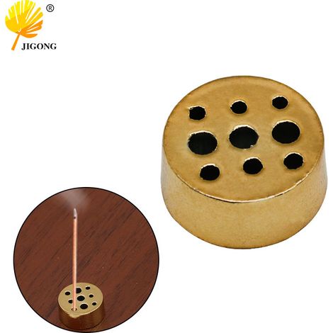 Mini porte-encens hexagonal créatif à quatre trous / à quatre trous avec vis au dos / à neuf trous / accessoire brûleur d'encens