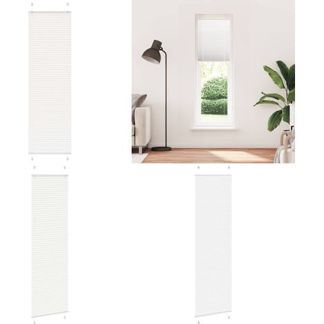vidaXL Plissee Weiß 60x200 cm Stoffbreite 59,4 cm Polyester (1/5)