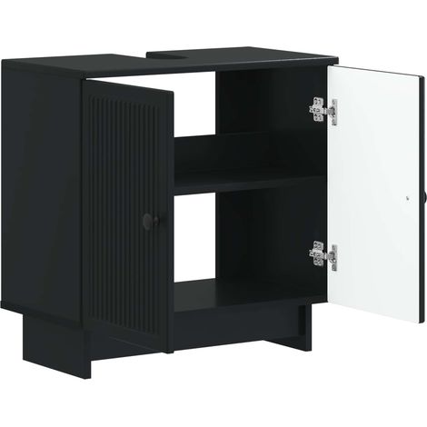 Maison Exclusive - Waschbeckenschrank EDE Schwarz 59,5 x 31,5 x 5 (1/5)