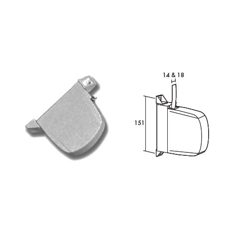Mini-Rollo C-14 Grau mit Grau 70040005