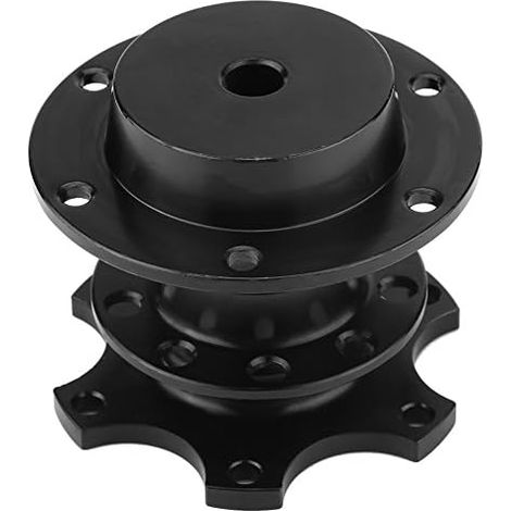 Kit adattatore mozzo volante a sgancio rapido per auto da corsa, mozzo volante universale per auto (nero) (1/5)
