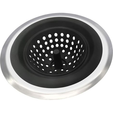 Filtre d'évier élégant, amélioration du filtre à déchets-Noir (1/5)