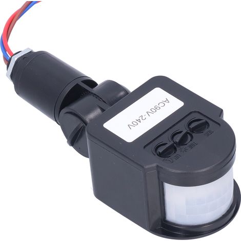 Projecteur solaire AC90V-240V avec détecteur de mouvement PIR, interrupteur à induction infrarouge pour éclairage extérieur, capteur de présence humaine, commutation automatique (1/5)