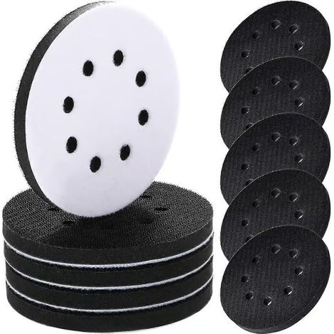 Lot de 10 coussinets intermédiaires souples de 12,7 cm (5 pouces) avec 8 trous et fermeture Velcro. Coussinet de soutien en mousse. (1/5)