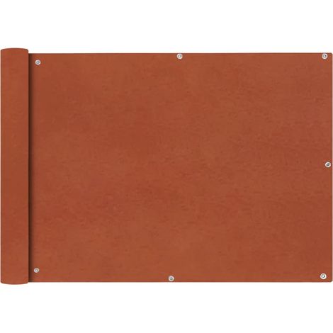 Paravento da Balcone in Tessuto Oxford 75x600 cm Terracotta vidaXL (1/4)