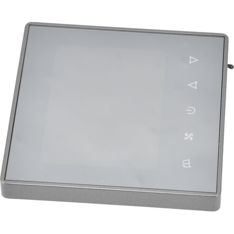 AC220V 8818F Thermostat, graues Klimaanlagen-Bedienfeld, Wandregler für Hotels und Krankenhäuser, Regelschalter (1/5)