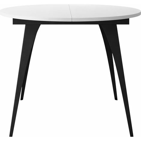 Mesa Oswego 132, Blanco, 76x0x0cm, Alargamiento, Aglomerado laminado, Metal (1/5)