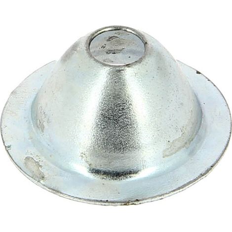 Rosace conique d'écartement acier zingué – Hauteur 14mm – Ø32mm – Lot de 100 unités pour tuyauteries – Fix-Pro