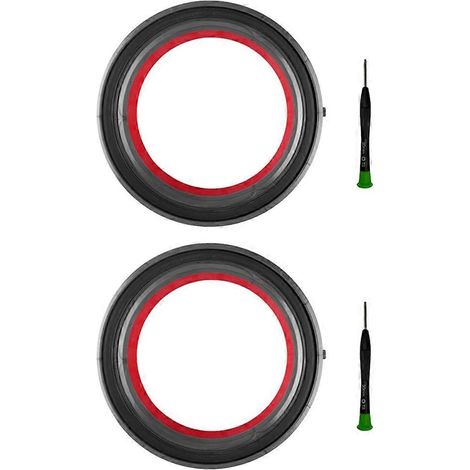 Lot de 2 bagues d'étanchéité supérieures pour bac à poussière d'aspirateur V12 V10 Slim - Pièces de rechange pour boîte à filtre de bac à poussière (1/5)
