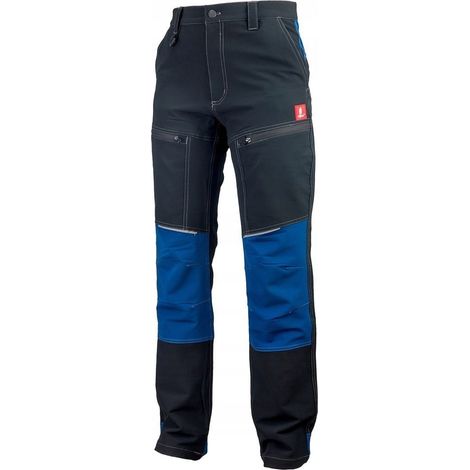 Pantalones de trabajo softshell Urgent 710 azul marino/negro talla 60 (1/5)
