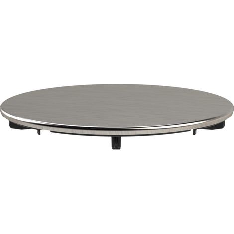 Piastra decorativa per piletta Ø114 mm colore acciaio spazzolato L.B. Plast BAO-P3 Acciaio Spazzolato (1/2)