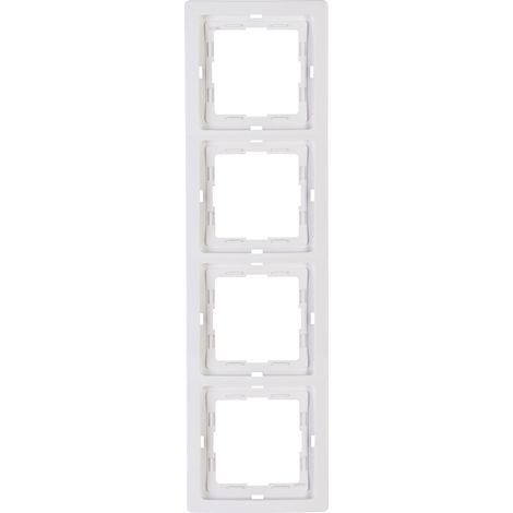 Plaque de finition heinrich-kopp venedig 4 plis blanc plastique