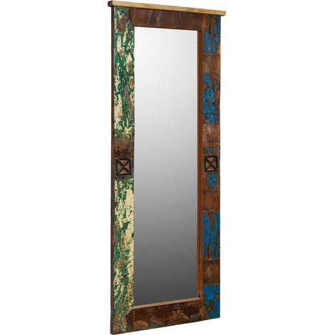 specchio in legno di Legno riciclato 59x5x145 multicolore laccato NATURE OF SPIRIT 112