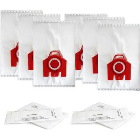 Paquete de 6 bolsas de repuesto FJM 3D Efficiency para aspiradoras de trineo Miele series S200, S300, S600, S4, S6 Compact, C2 y C1. (1/5)