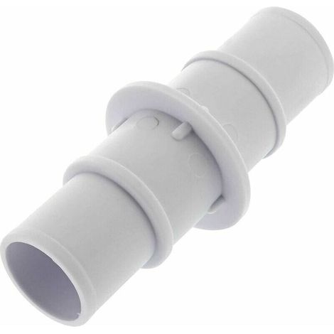 Conector de succión recto para piscina ZVD-2 piezas, compatible con piscinas de 1-1/4" y 1-1/2", 123,8 cm, blanco (1/4)