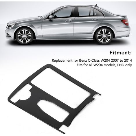 Baguette Console Baguette Porte‑Gobelet ABS Noir pour Mercedes C‑Class W204 2007‑2014 (1/5)