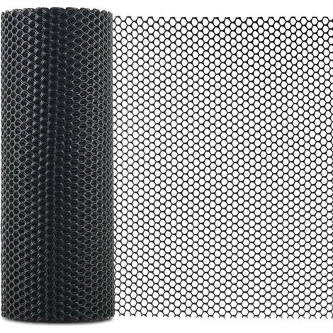 CCYKXA Clôture en Maille Plastique Noir, 5 m x 40 cm, Filet Polyvalent pour Protection des Arbres, Barrière pour Chats, Chiens, Lapins et Plantes (1/5)