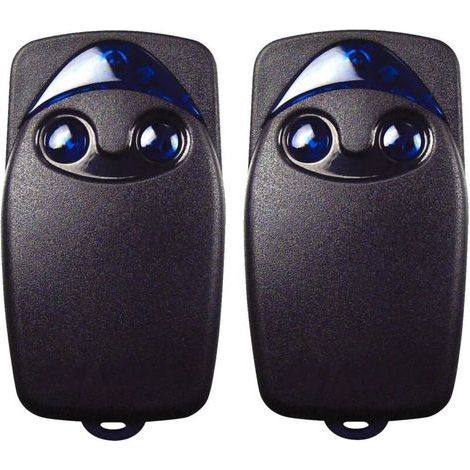 Linghhang – 2er-Pack Garagentor-Fernbedienungen 433,92 MHz – 2 Tasten – Kompatibel mit FLO1R, FLO2R, INTI1 – 50 m Reichweite – Rolling-Code-Technologie – Flo2r-s (1/5)