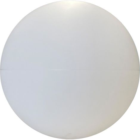 Lampadaire jardin boule blanc 40 cm Light Prestige (1/5)