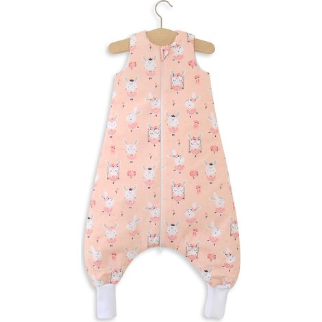 Sacco nanna per neonati con gambe, in cotone, isolante, taglia L 9-24 mesi TOG 2.5 - coniglietti ballerina (1/4)