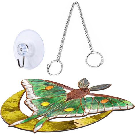 Pendentif Forme Unique Animal en Acrylique et Fer Sûr et Effet Décoratif Amélioré et Artisanat Délicat pour Décoration de Festival et Porche (1/5)