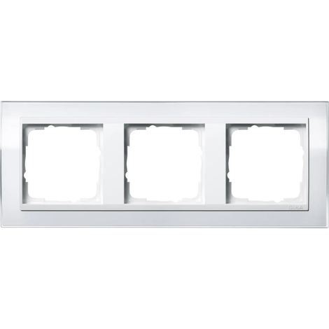 Gira Marco embellecedor 3f Interm. RW Gira Event Claro Blanco [0213723], 0213 723