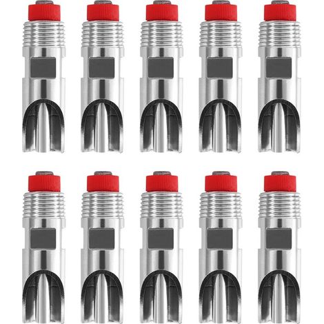 Dispensador automático de agua con boquilla de acero inoxidable para cerdos, 10 unidades, boquilla automática, para beber. (1/5)