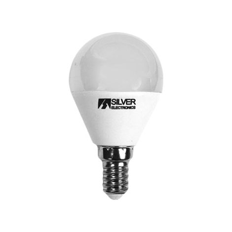 Dekorative LED-Glühbirne silver electronis spherical 6w=65w - e14 - 4000k - 520 lm - neutrales Licht - a+
