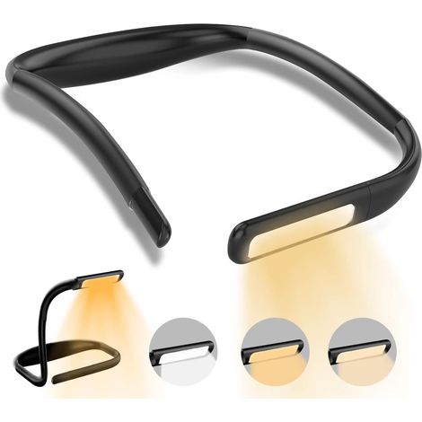 Lampe de lecture tour cou, luminosité réglable avec 3 options (1/5)