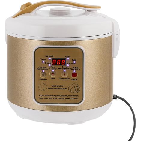 Machine à yaourt entièrement automatique 6 l - Fermenteur d'ail noir intelligent - Machine de fermentation multifonctionnelle pour natto, vin de riz doux, kimchi, 90 W (1/5)
