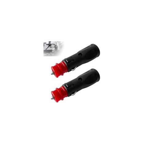Prise allume-cigare Sollbry pour voiture, adaptateur allume-cigare mâle, prises adaptateurs allume-cigare universelles pour camions, bateaux et motos, lot de 2 (1/2)