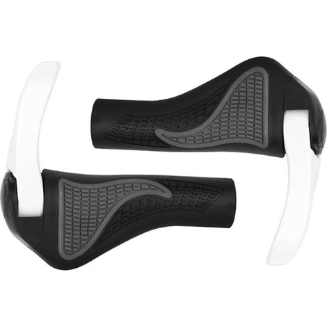 Mountainbike-Lenkergriffe sind ergonomisch geformt, stoßfest und staubdicht. Universelle Griffgröße: 22 mm. (1/4)