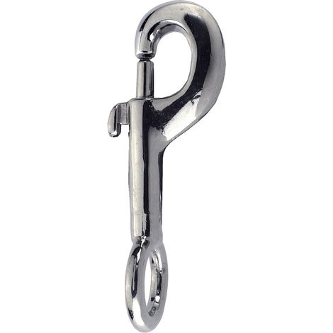 Moschettone con anello fisso - 86 mm.