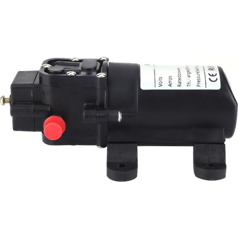 Doppelseitige, gerade Rohr-Selbstansaug-Membranwasserpumpe, 24 V, 70 W (1/5)