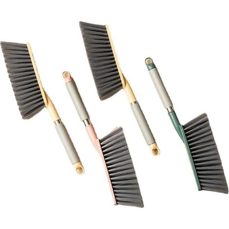 4 balais de sol ménagers, brosses souples pour canapé, pinceaux à poussière pour draps, nettoyage doux, lot de 4 pièces (1/5)