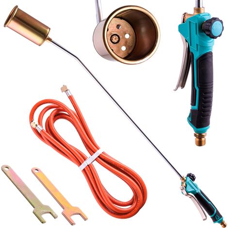 Brûleur à gaz de toiture long de 90 cm, PRO POUR feutre bitumé, buse 69 kW, tuyau de 5 m (1/5)