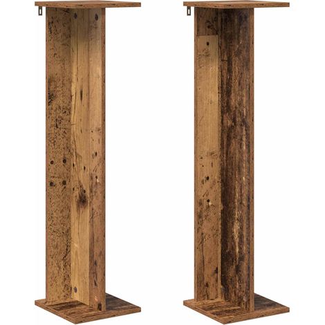 Maison Exclusive - Supporto per piante 2 pz Legno antico 25 x 25,5 x 100,5 cm (1/5)