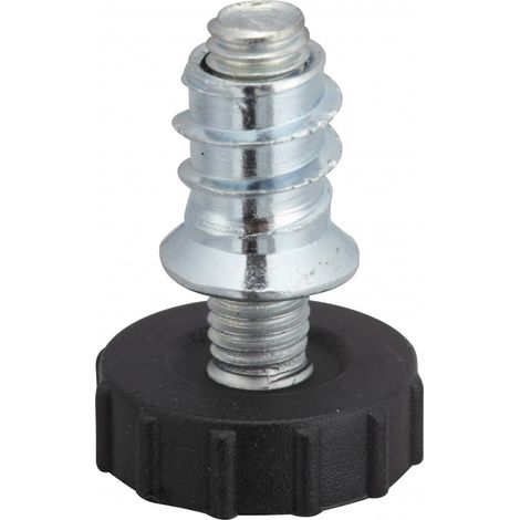 Lot de 4 vis de réglage et écrou plastique, Diam. 6 x H.20 mm (1/2)