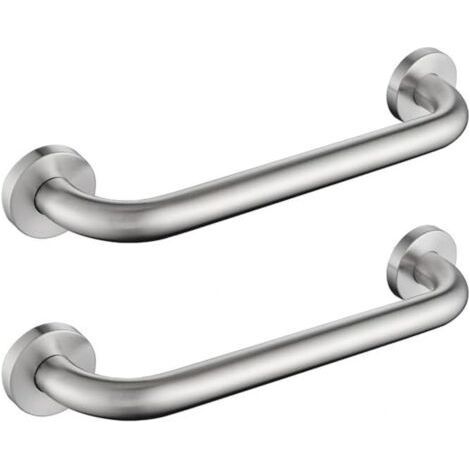 Non-Slip Grab Bars 300mm for Bath, Toilet and Safety, Stainless Steel, 2 Pieces (1/5)